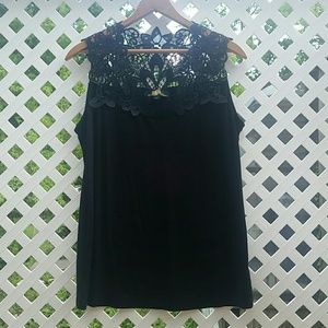 NWOT Joan Boyce Lace Tank Top